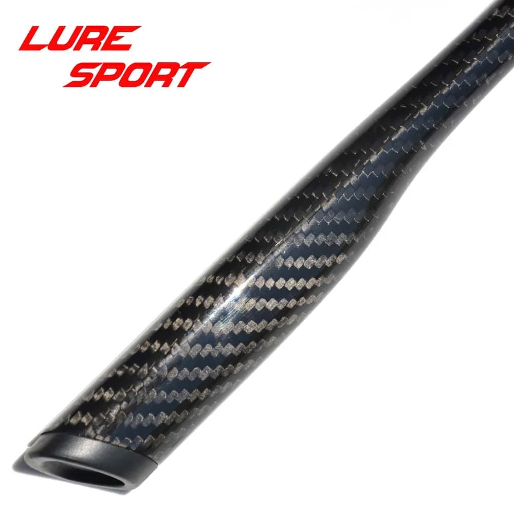 Tige de poignée triangulaire carbone 3K vierge pour réparation et bricolage canne à pêche LureSport