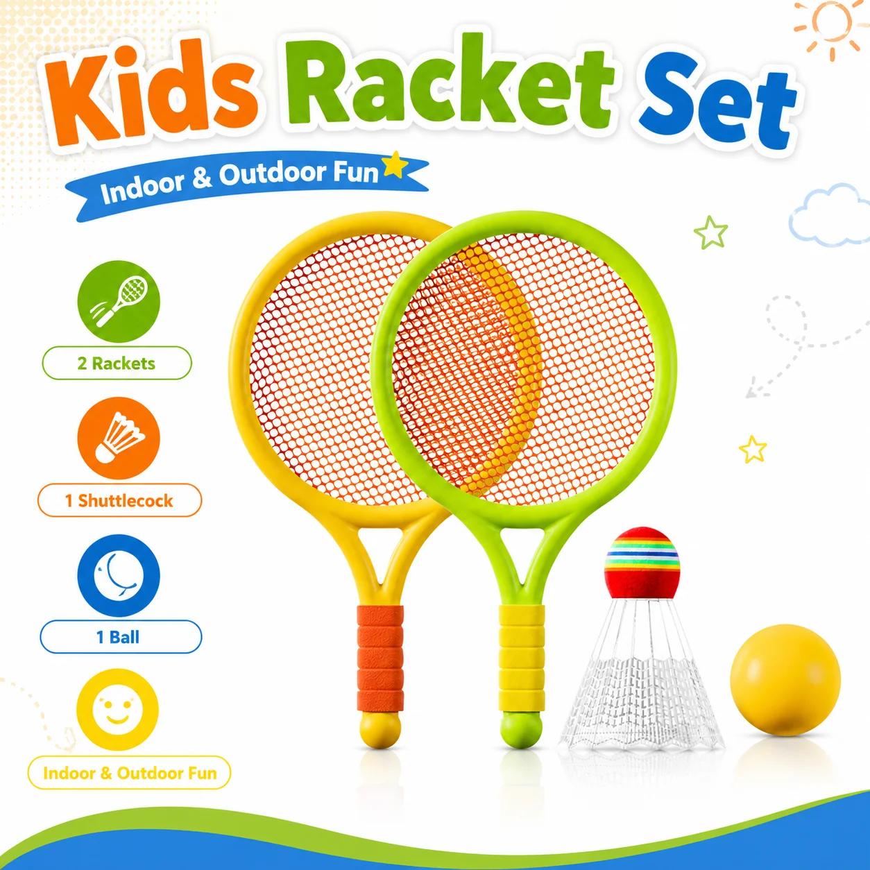 Raquettes badminton portables compétition matériaux durables prise longue durée grip confortable
