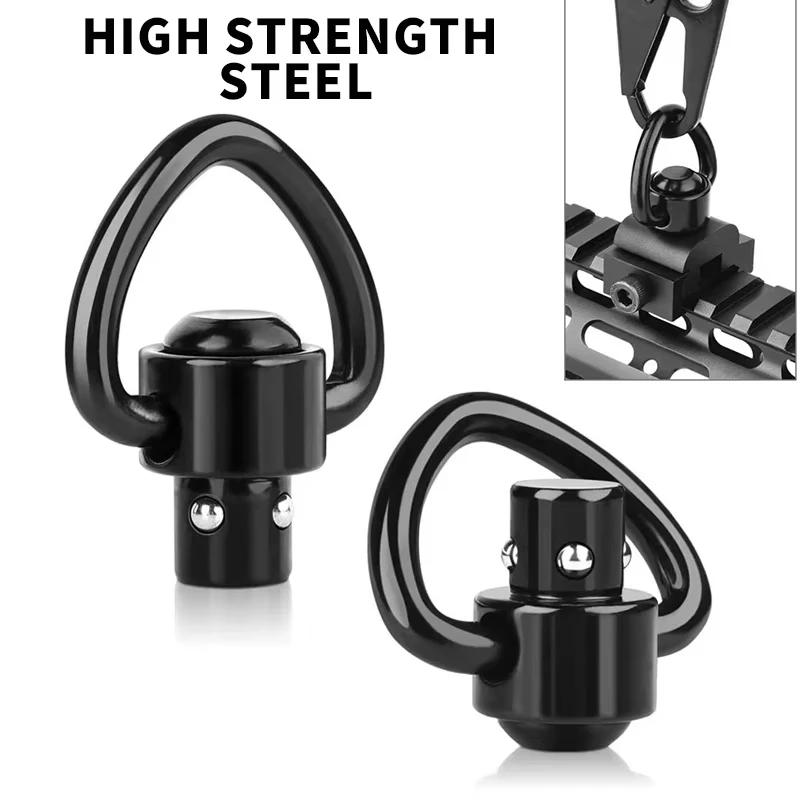 Adaptateur sangle M-LOK QD rail fixation pêche bouton poussoir métal robuste