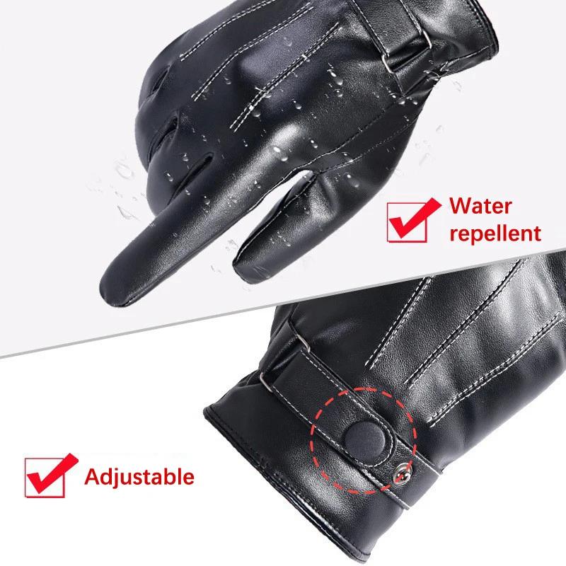 Gants mixte hiver chauds imperméables écran tactile pêche course vélo ski sports extérieur