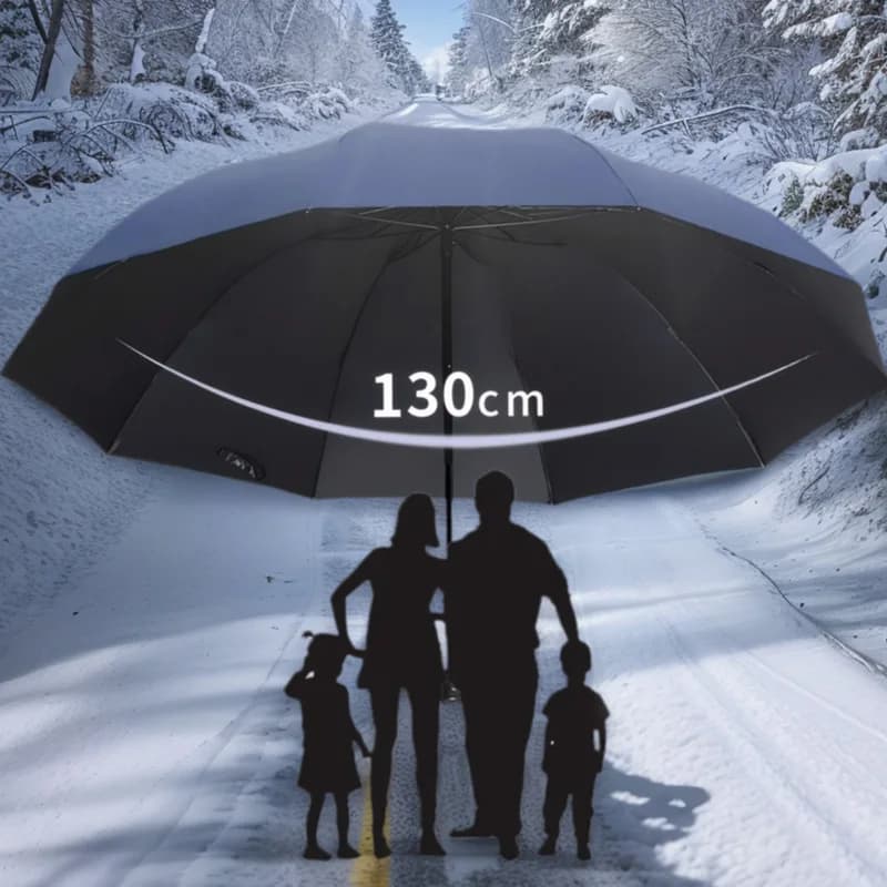Parapluie pliant extra-large anti-vent - Pour toute la famille, pêche, voyage et affaires