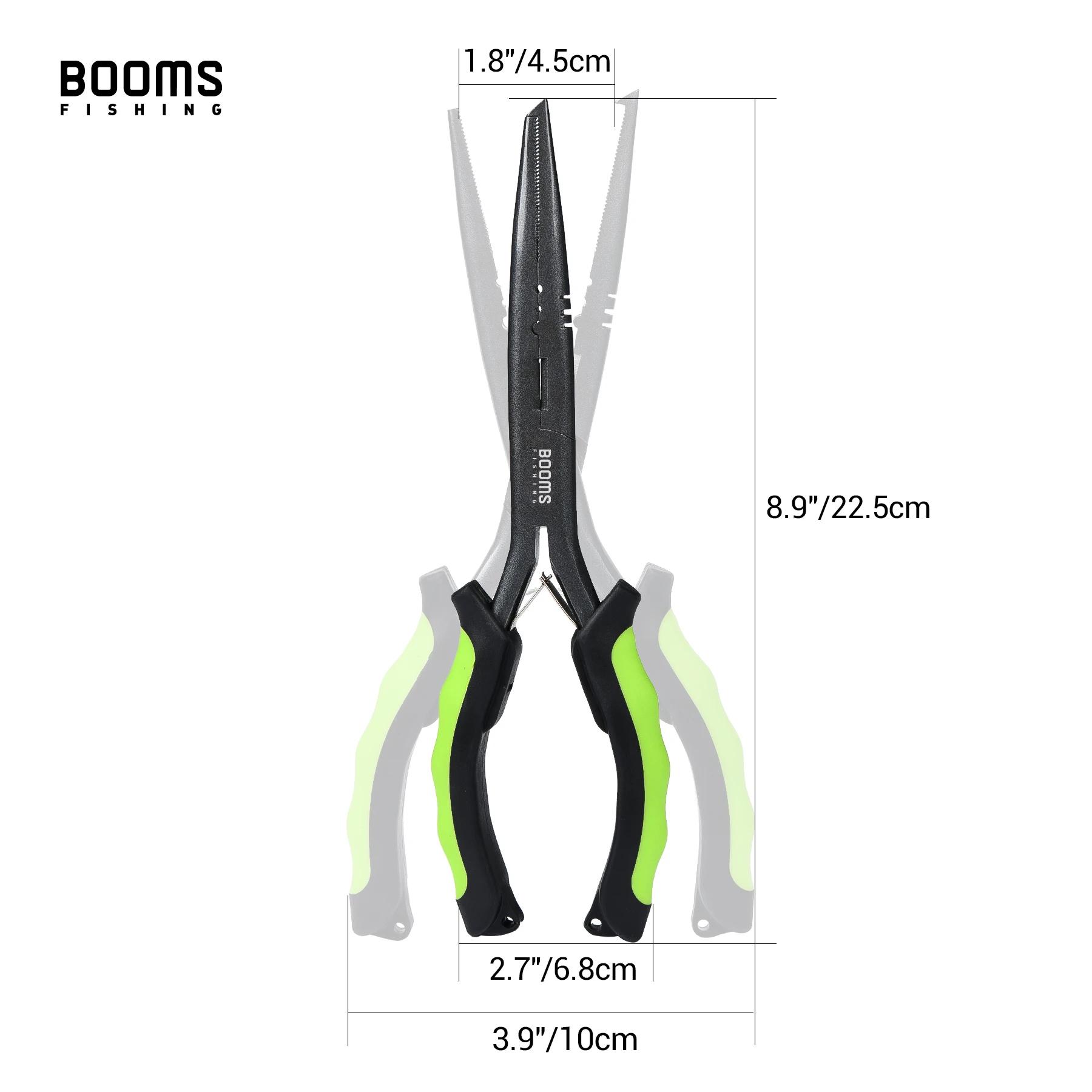 Pince F03 Booms Fishing 23cm en acier inoxydable avec bec long et coupe-fil - Outil professionnel pêcheur