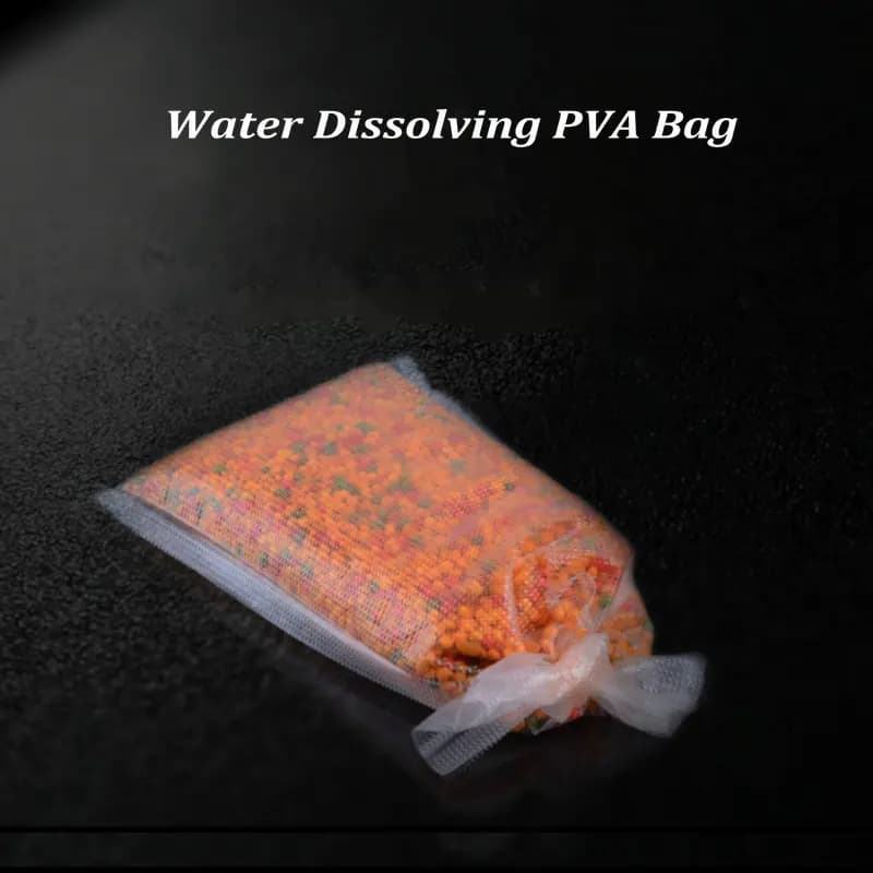 50 sacs PVA solubles 8 tailles pour pêche carpe - sachets amorce solubles eau rapide matériel