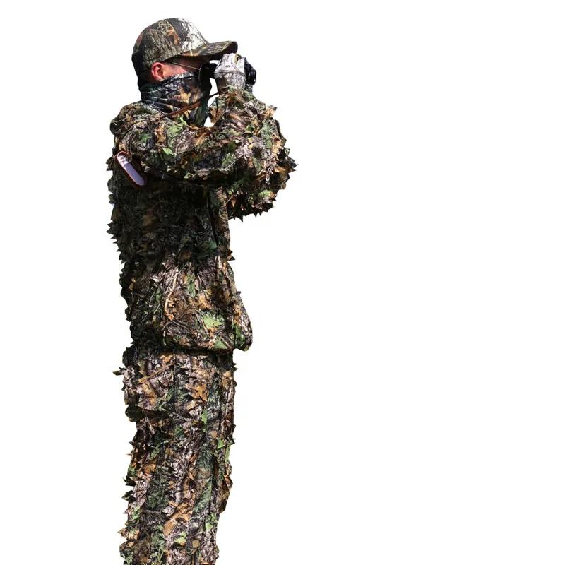 Costume camouflage 3D feuille d'érable pour sniper CS et pêche jungle hommes femmes enfants