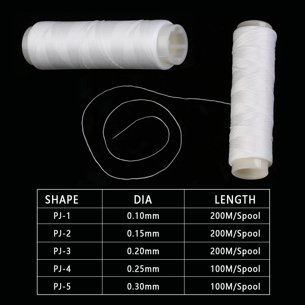 Fil de pêche nylon PE haute résistance élastique - Fil monofilament invisible pour appâts