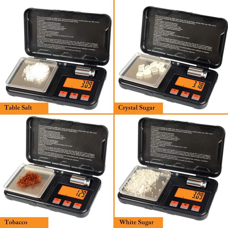 Balance électronique numérique 200g 0.01g mini balance précision professionnelle poche poids calibration pêche