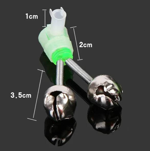 Cloches de pêche avec clip pour canne et pince de fixation alarmes de touche carpe accessoires