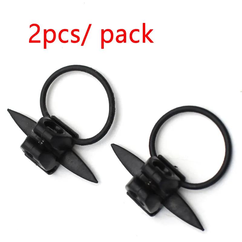 2 Bobbins Mini Clip Nylon pour Ligne Principale Pêche Carpe Indicateur Touche Léger Accessoire