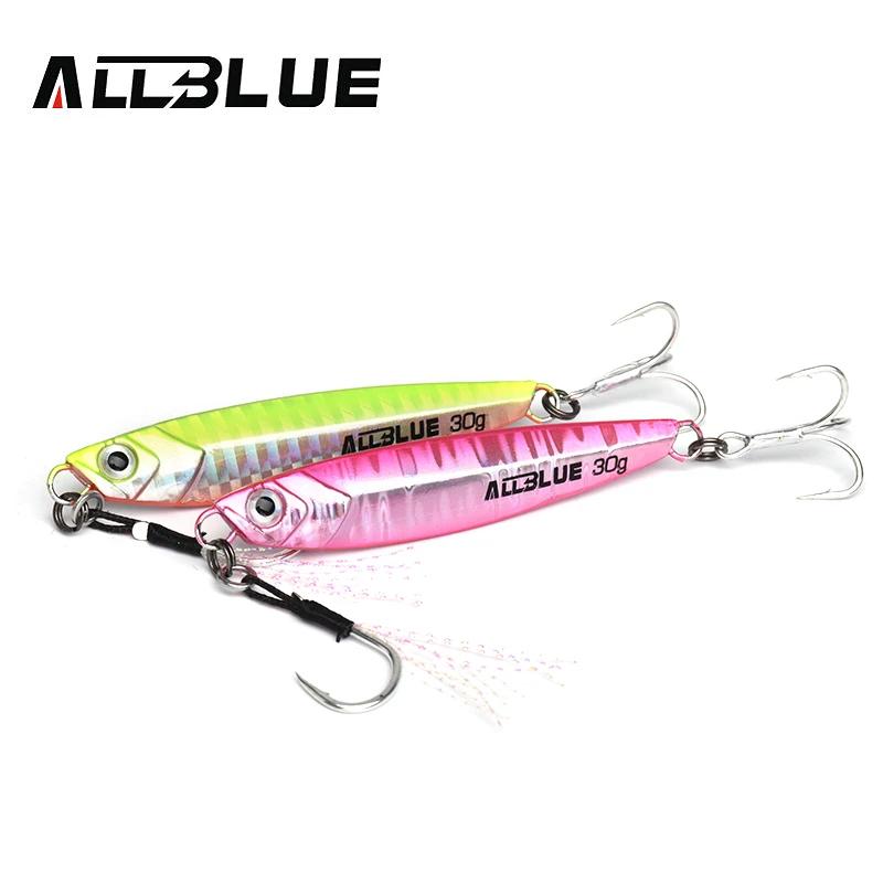 Cuillère de jigging ALLBLUE 20G/30G pour bar en mer - Leurre métallique casting rivage