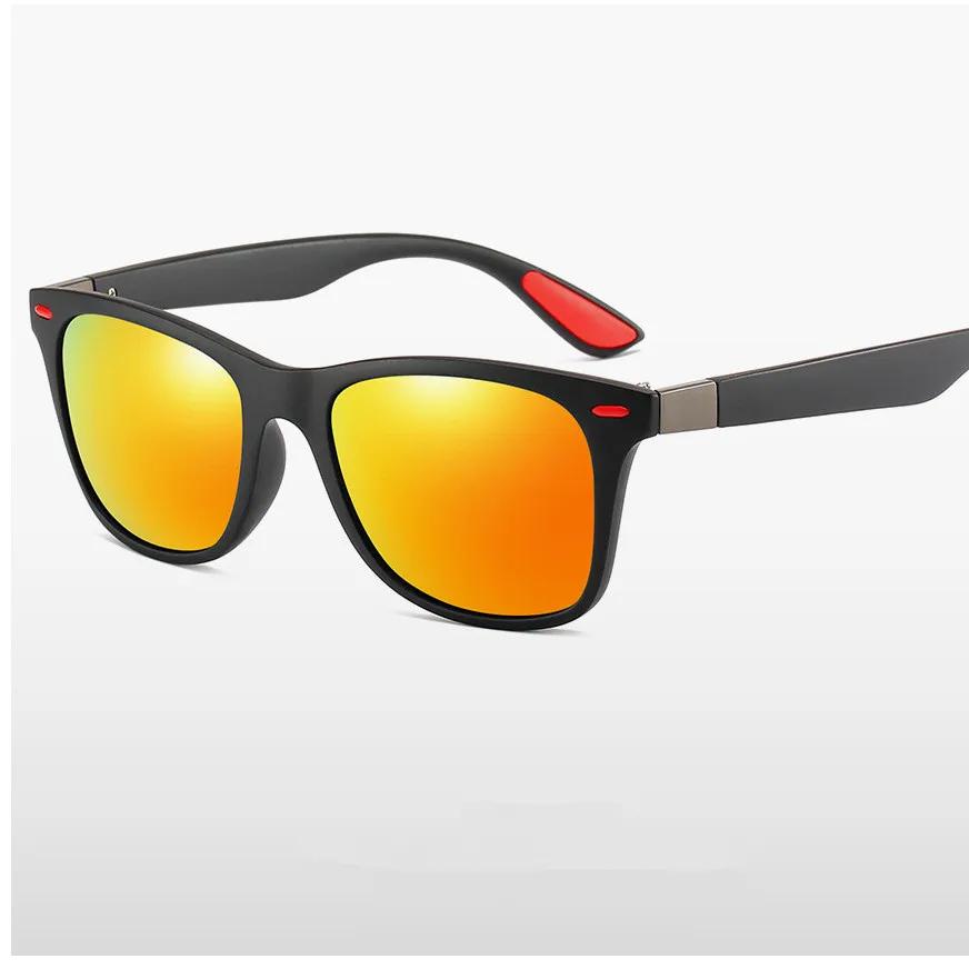 Lunettes de soleil polarisées pêche conduite - Monture carrée UV400 pour hommes et femmes