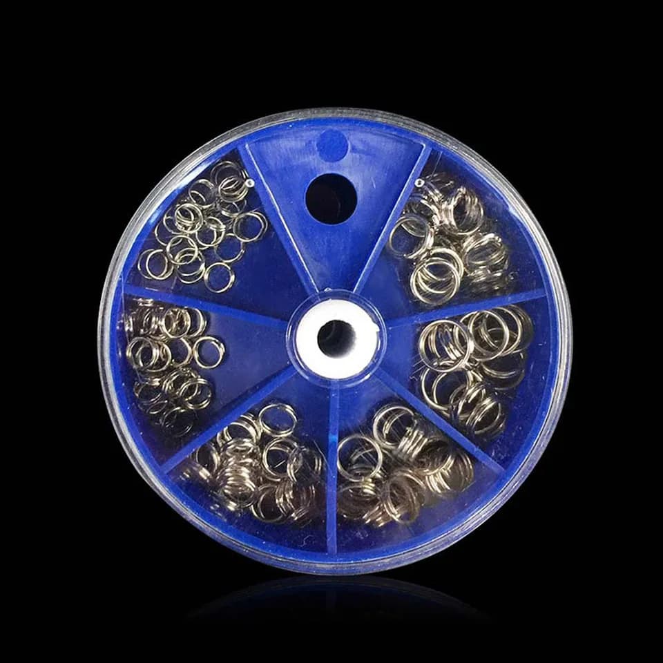 116PCS Anneaux Ouverts Inox pour Leurres de Pêche - Connecteurs Accessoires Pêche Crankbaits