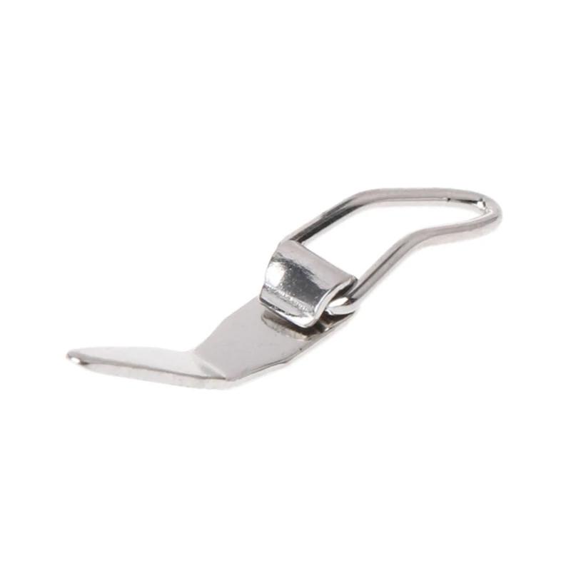 Porte-hameçon pliant inox pour canne à pêche - accessoire rangement appâts et hameçons