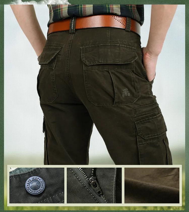 Pantalon cargo armée verte pêche multi-poches pour organisation parfaite du matériel