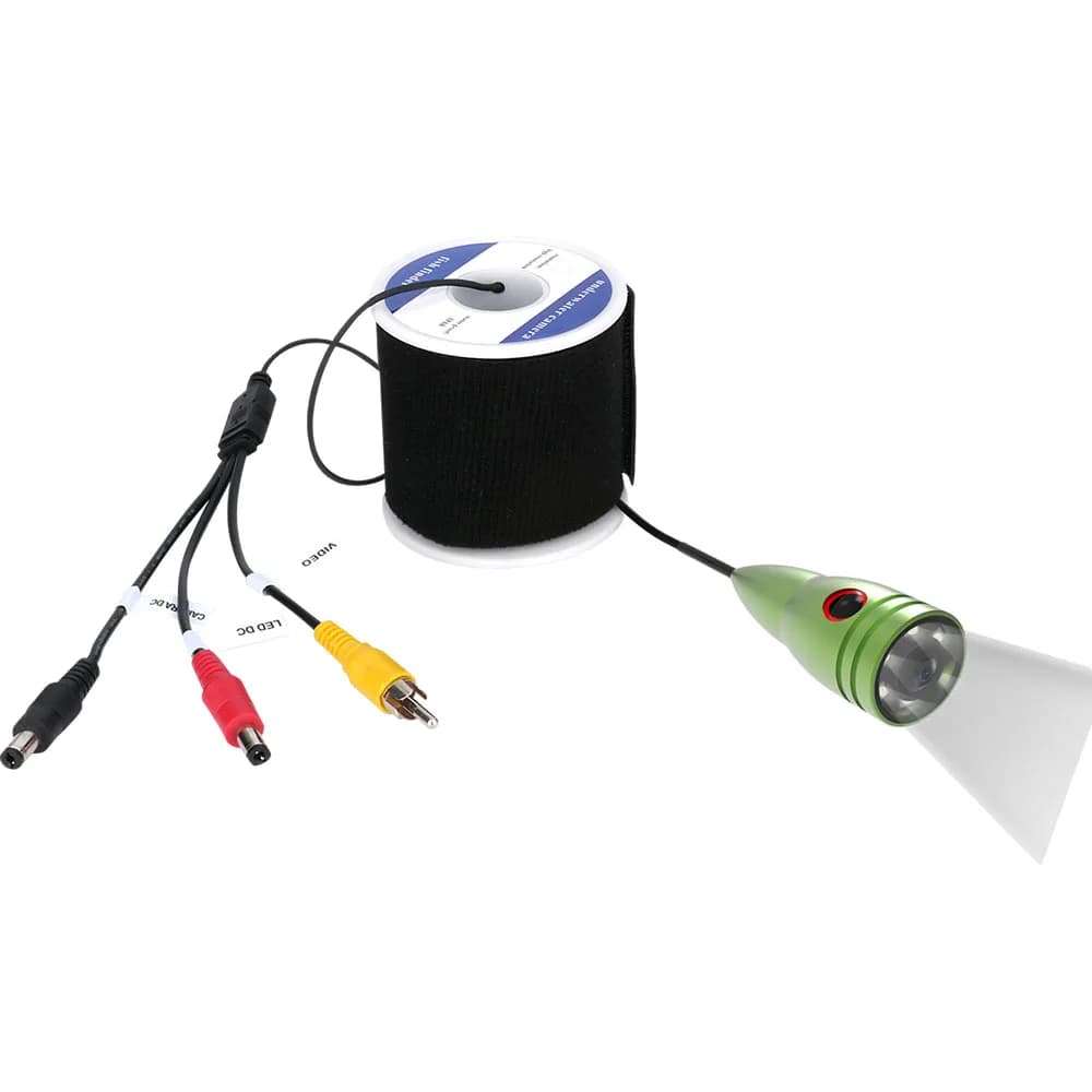 Caméra de pêche sous-marine 1000TVL avec 6 LED blancs pour pêche sur glace et observation hivernale