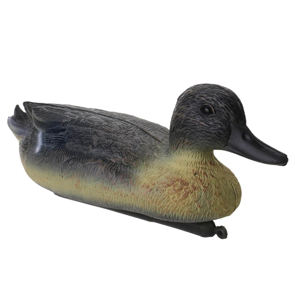 Leurre canard colvert flottant réaliste 1 pièce en PE - Accessoire pêche et chasse jardin extérieur