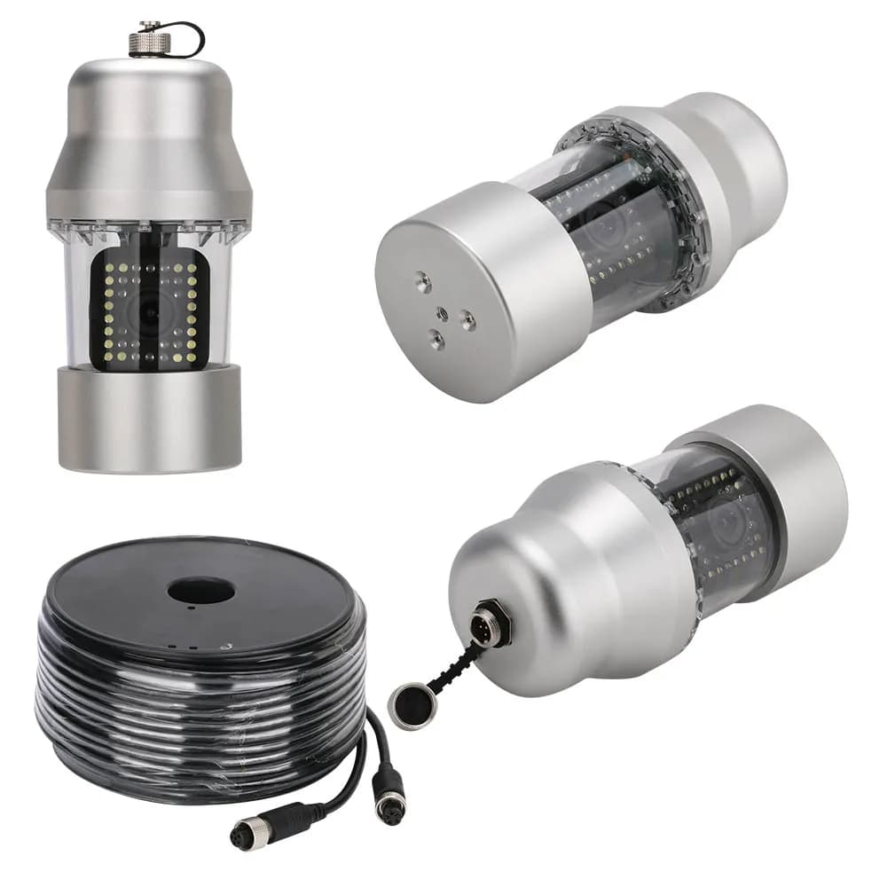 GAMWATER Caméra sous-marine 9 pouces 38 LEDs rotative 360° pour pêche vision poissons 20m 50m 100m