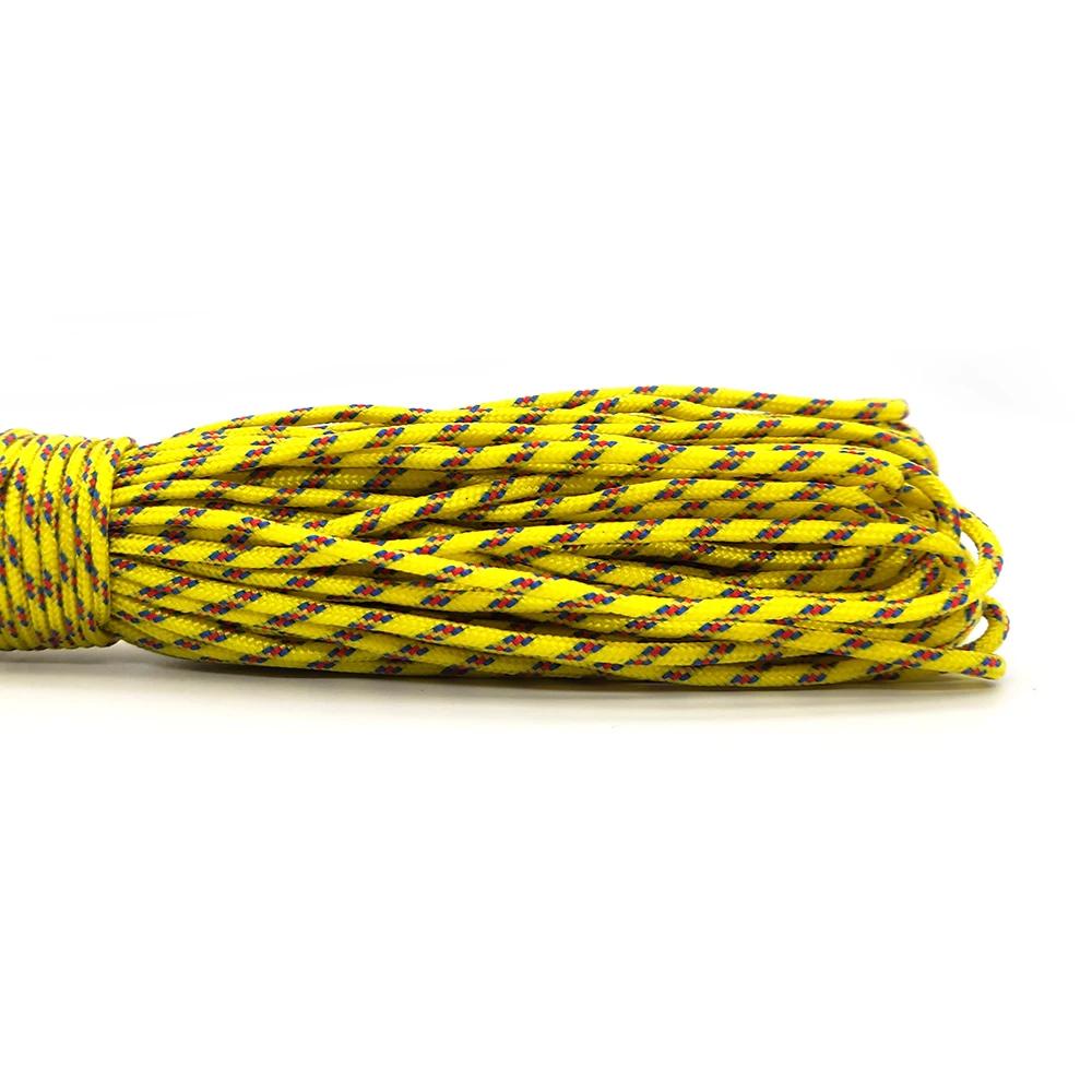 Paracord 100 couleurs 31 mètres - Corde parachute pour pêche, camping et survie