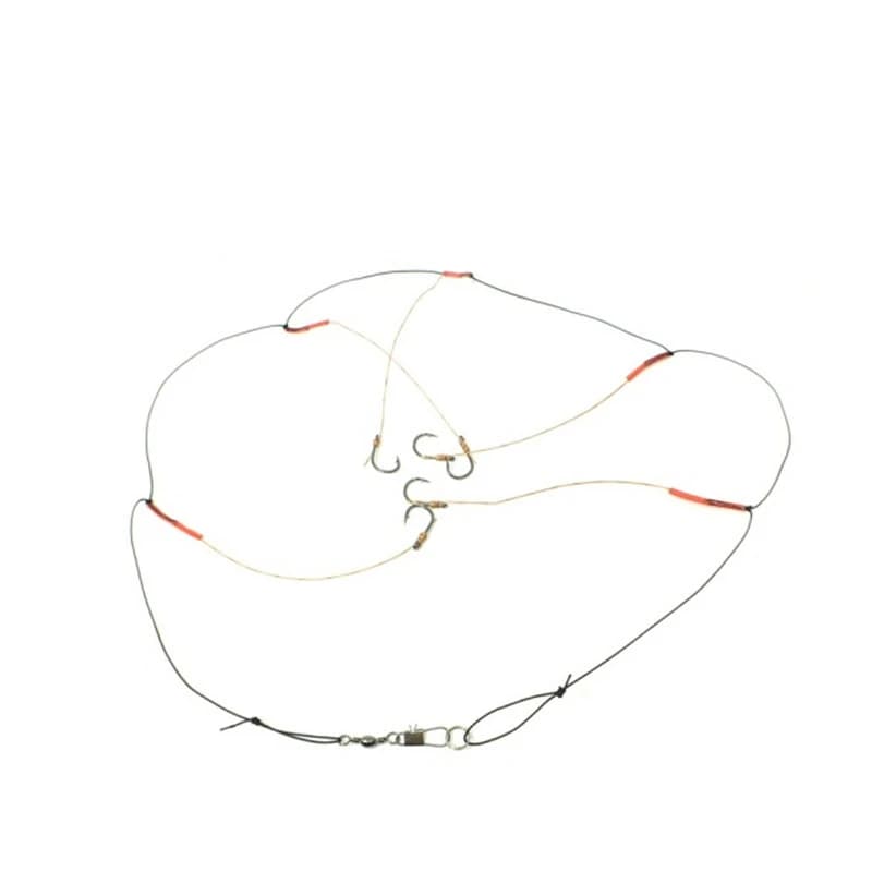 Hameçons pêche 5#-14# acier carbone avec émerillon leurres appâts montages mer eau douce
