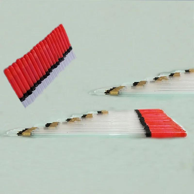 20 flotteurs transparents 5 tailles pour pêche de la carpe - Kits avec tiges flottantes