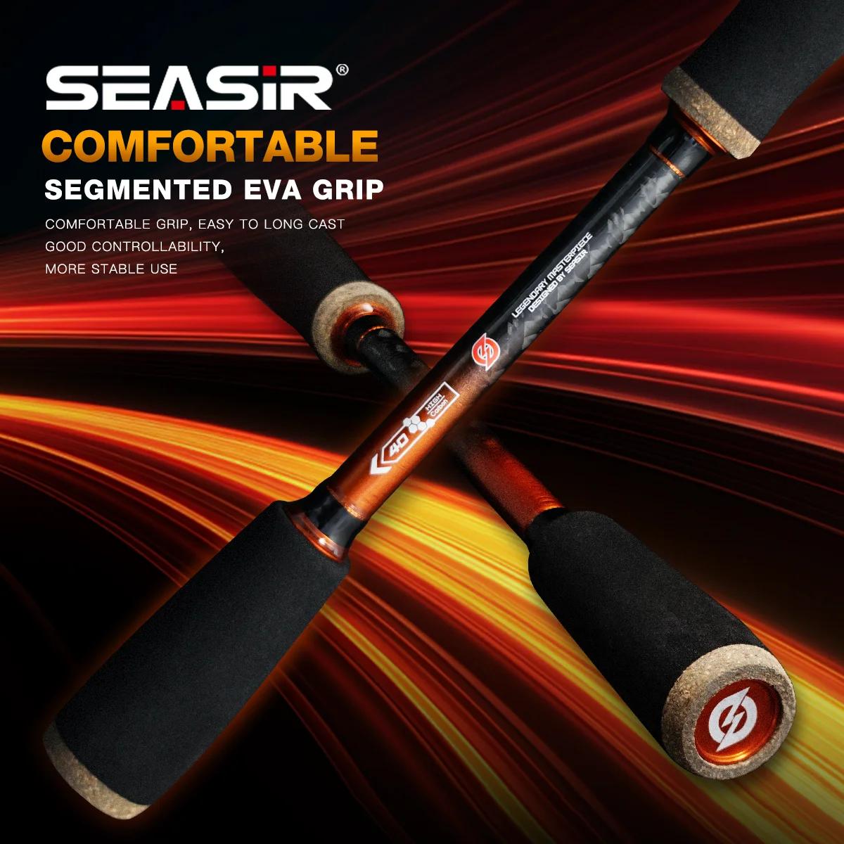 Canne SEASIR Cast X carbone 1.83M-2.1M pour leurres 7-25G avec moulinet à frein super drag 9KG