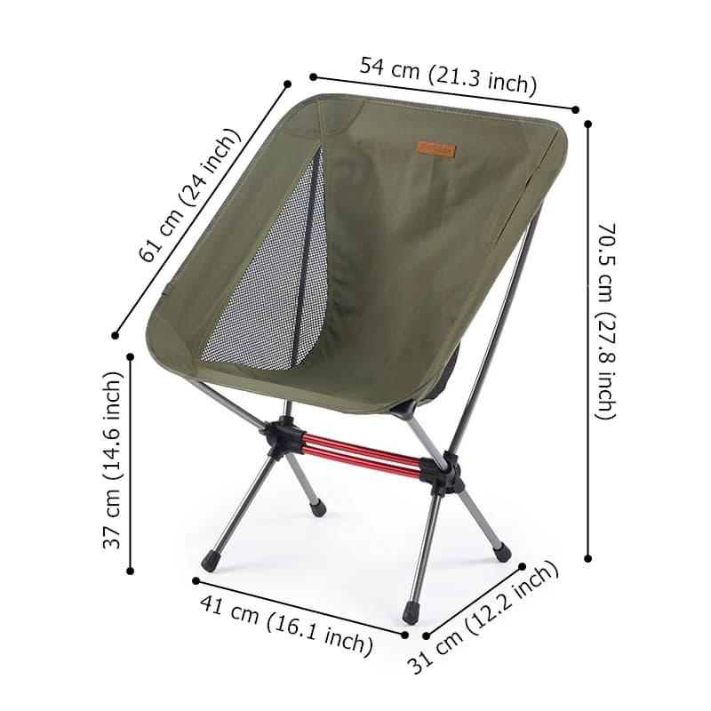 Chaise Moon Naturehike pliante légère en alliage aluminium pour randonnée pêche et plage