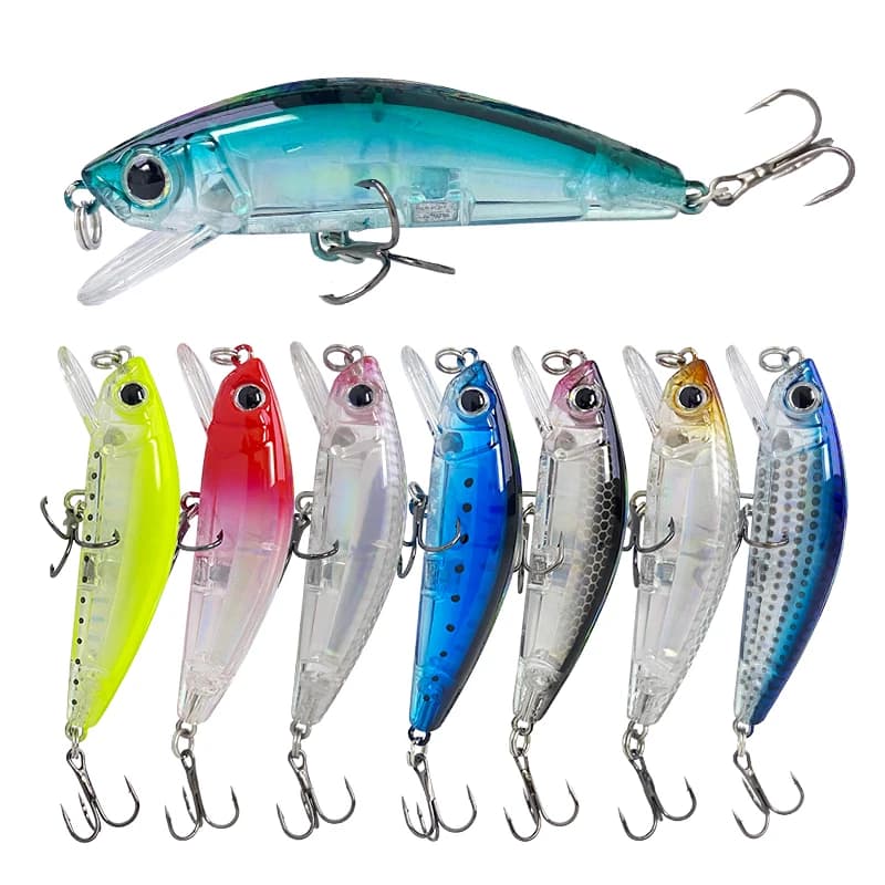 Leurre flottant minnow 66mm 7.8g pour pêche brochet truite carpe - leurre topwater jerkbait wobblers