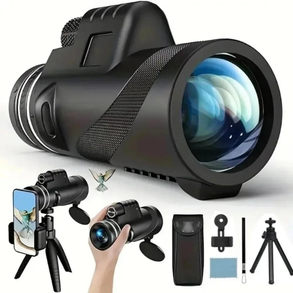 Télescope portable HD 5000m zoomable pliable pour observation longue distance chasse pêche