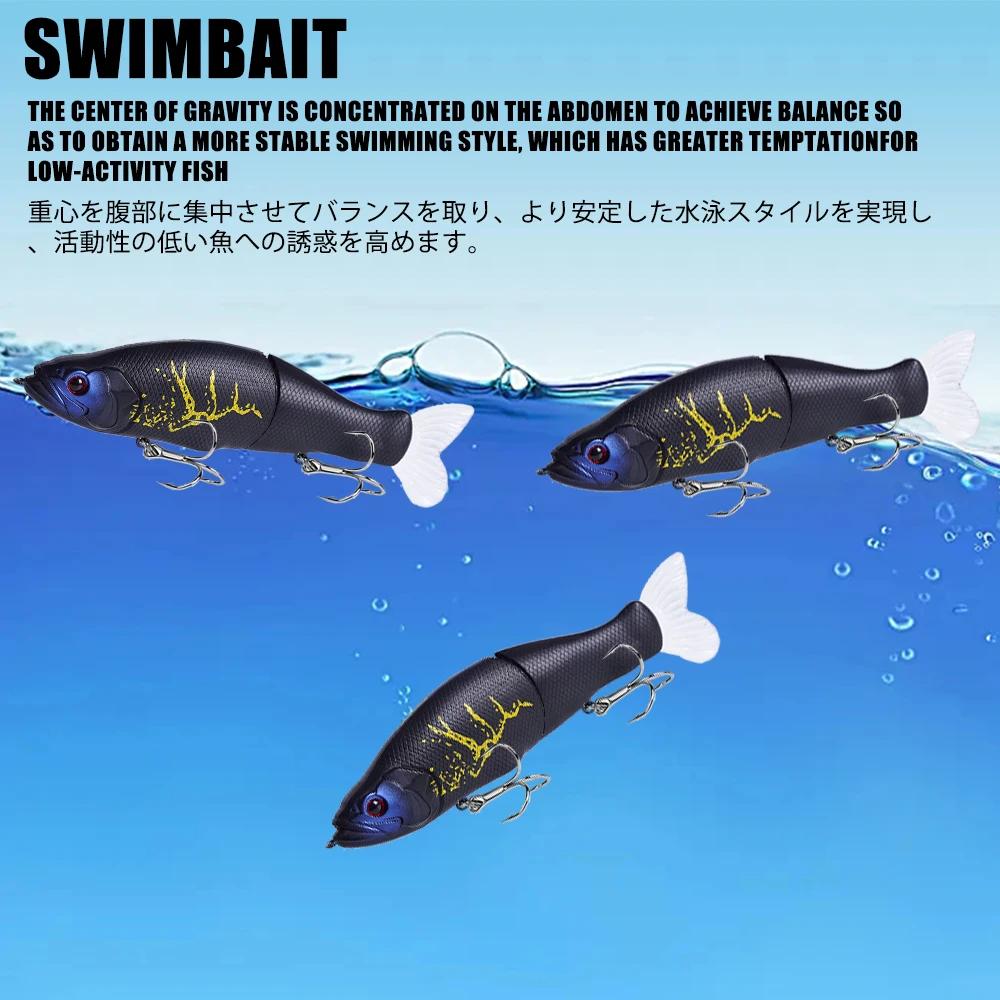 Leurre swimbaits pêche lente 30g vibration queue souple pour brochet et perche