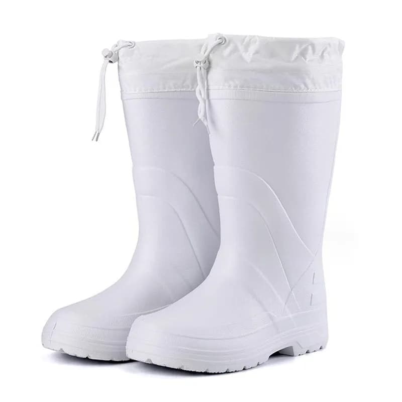 Bottes de pêche hiver homme doublure polaire imperméables légères EVA chaudes pêche en eau froide