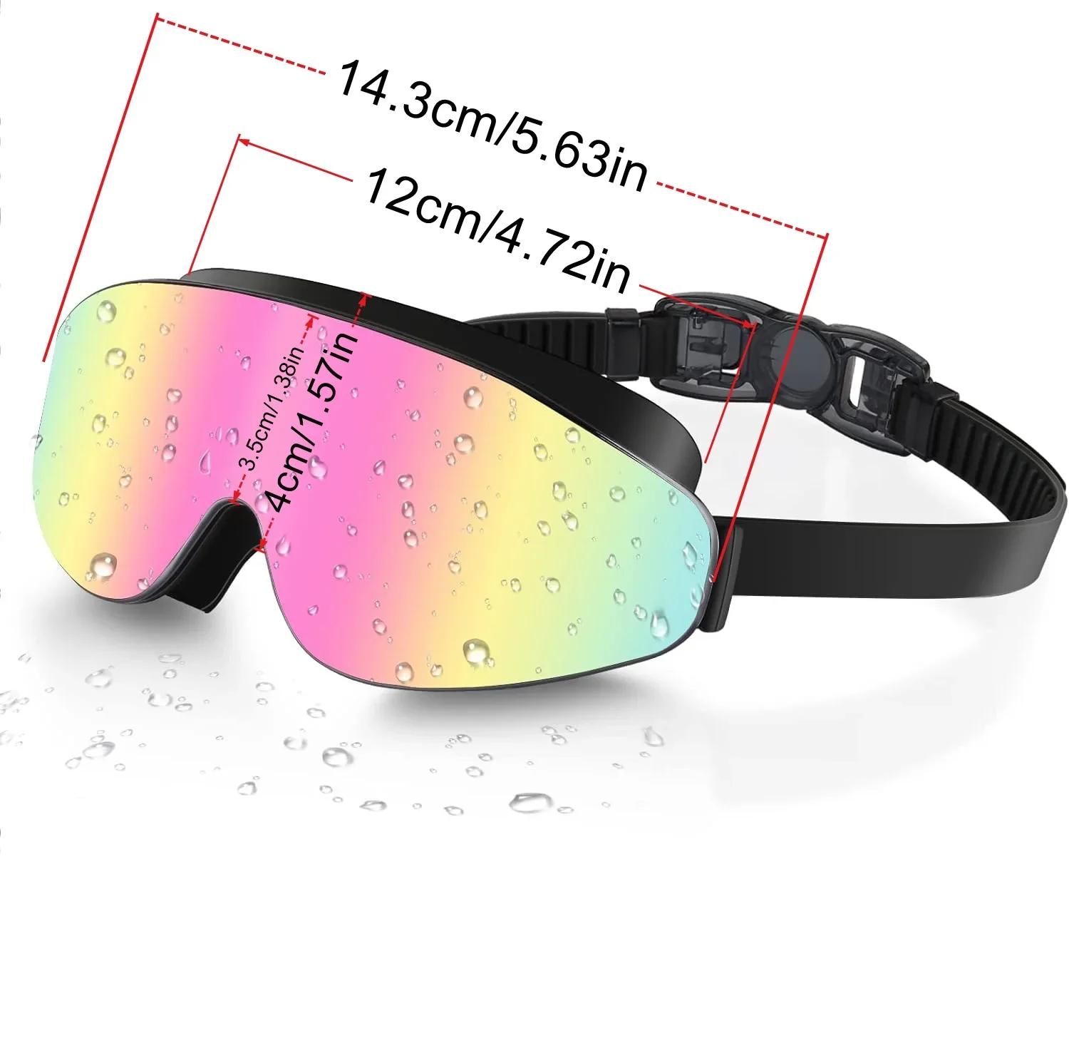 Lunettes de natation enfant 4-16 ans polarisées anti-buée spray large vision étanches