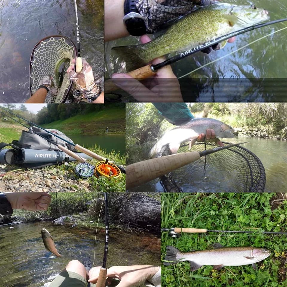 Canne à mouche ultra légère 2/3WT Maximumcatch Airlite 7'6''/10' en fibre de carbone IM10 pour pêche truite