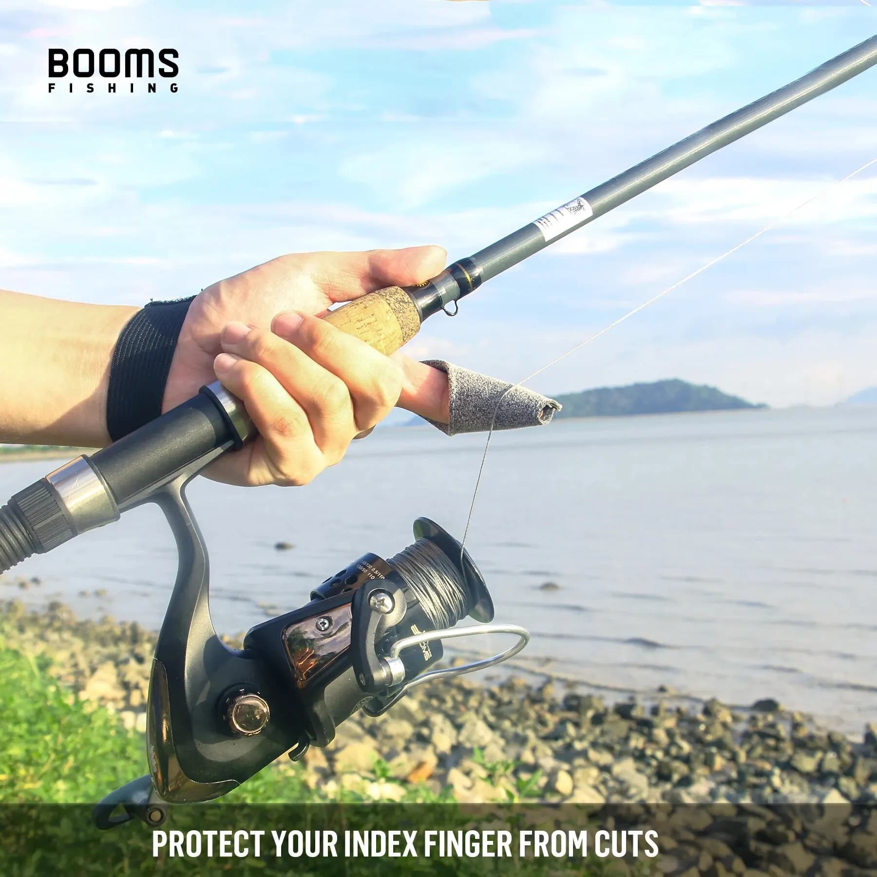 Gant doigtier unique FG1 Booms Fishing pour fly fishing et surfcasting - Protection anti-coupure et grip