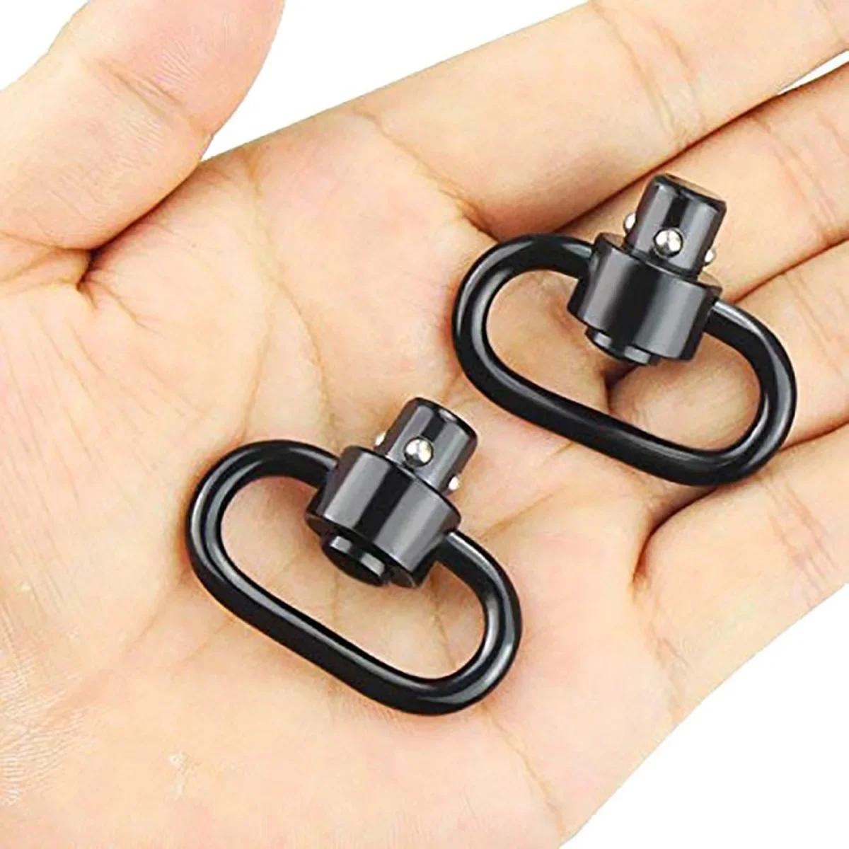 Bretelle tactique réglable avec boucle QD rapide pour fusil de pêche - Anneau coeur et boule acier