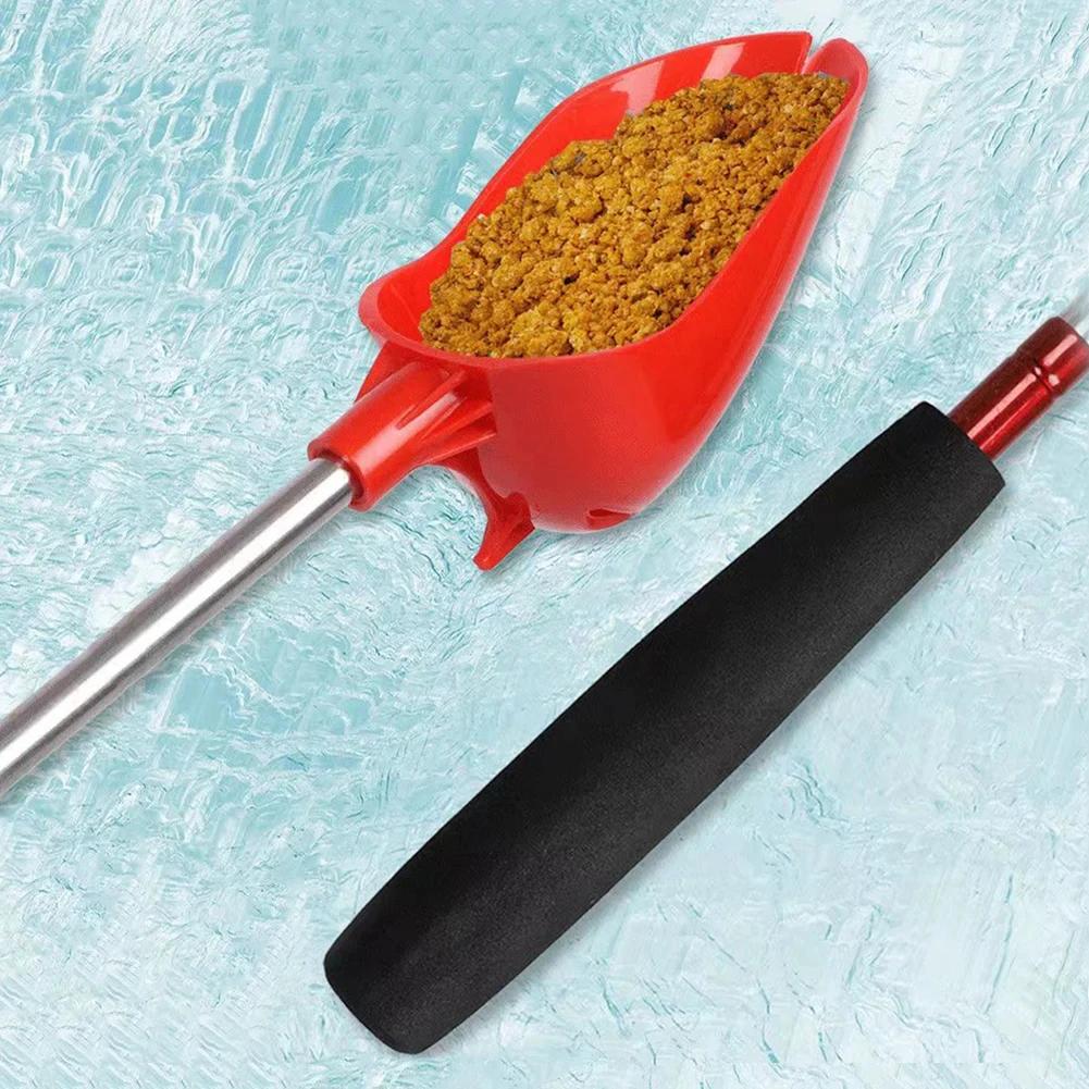 Cuillère de pêche rétractable légère avec manche long antidérapant pour lancer les appâts et esches
