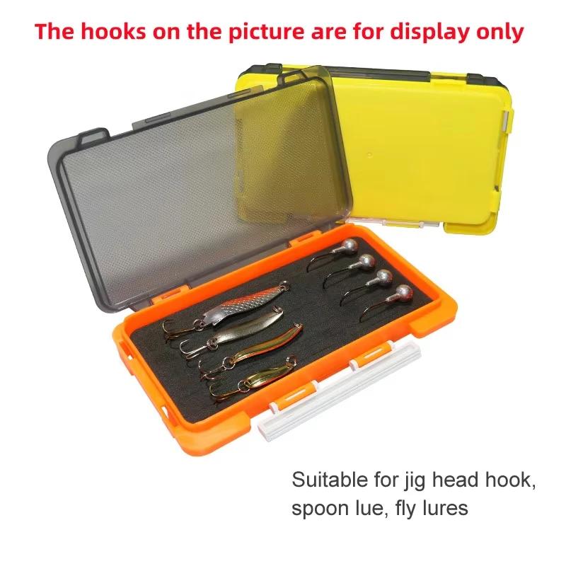 Boîte pêche plastique organisateur leurres hameçons cuillères - Boîtier rangement éponge portable