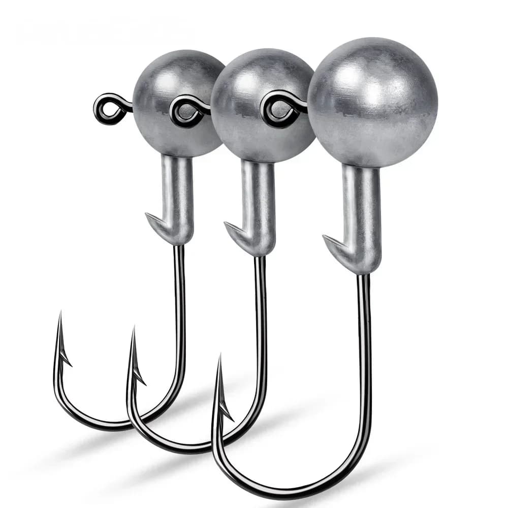 Leurre de pêche jig head avec hameçon de 1g à 20g pour leurres souples et crankbait