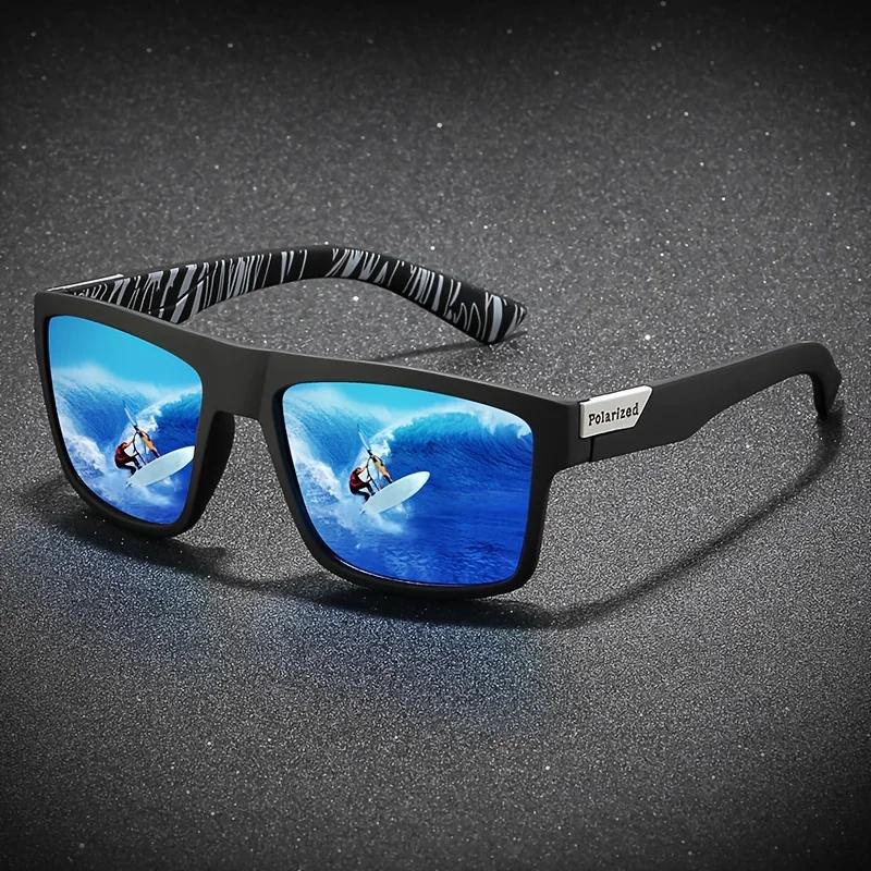 Lunettes de soleil vintage carrées polarisées pêche conduite - Design luxe UV400 homme femme