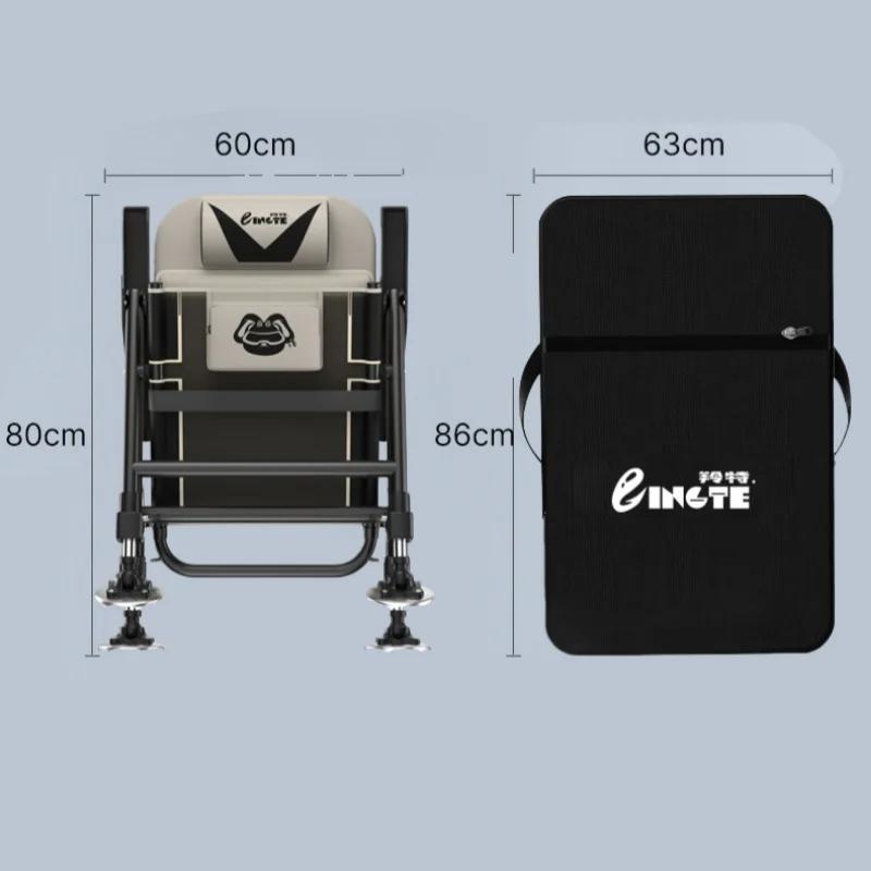 Chaise de pêche européenne multifonction tout terrain - Siège pliant portable inclinable diaotai
