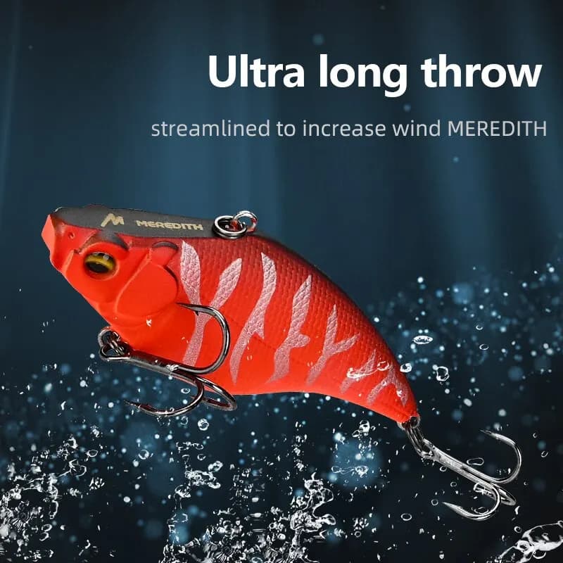 Leurre vibrant MEREDITH VIBRATION-X 75mm 19g pour pêche tous fonds carnassiers brochet sandre perche