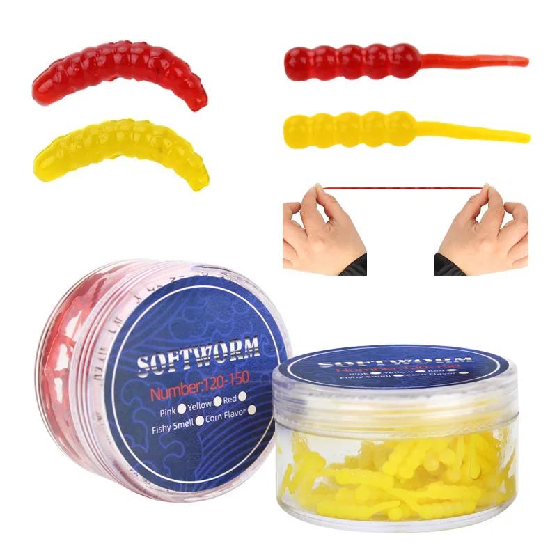 Set 120 leurres souples bioniques MUKUN pour pêche en mer lac rivière carpe saumon gestion durable侴健
