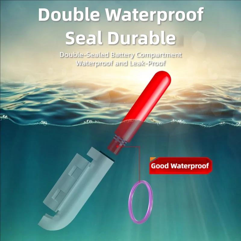 Lumière électronique LED amovible étanche pour canne à pêche - Accessoire nuit pêche rocheuse CR425