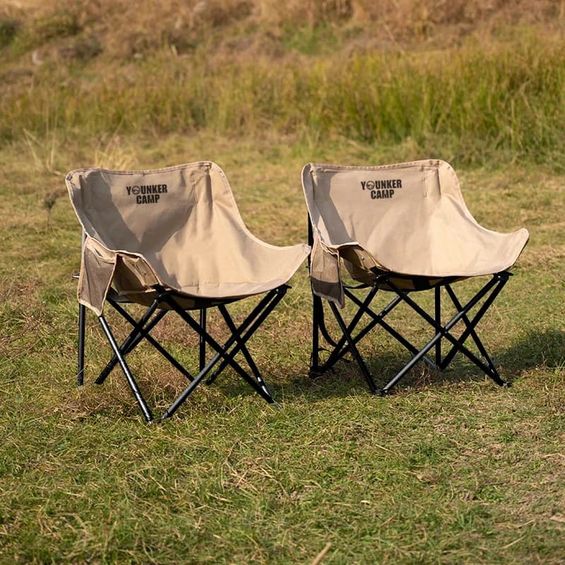 Chaise lune pliante extérieure portable pour pêche, camping et croquis en nature