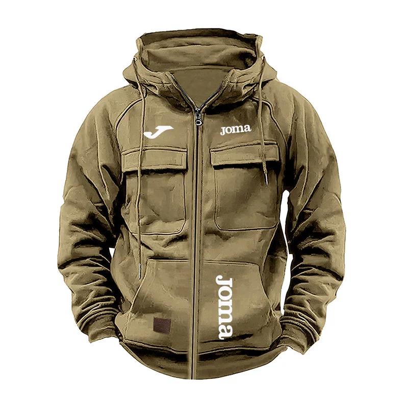 Veste pêche polaire homme Joma - Vêtement chaud avec multiples poches pour pêche hivernale