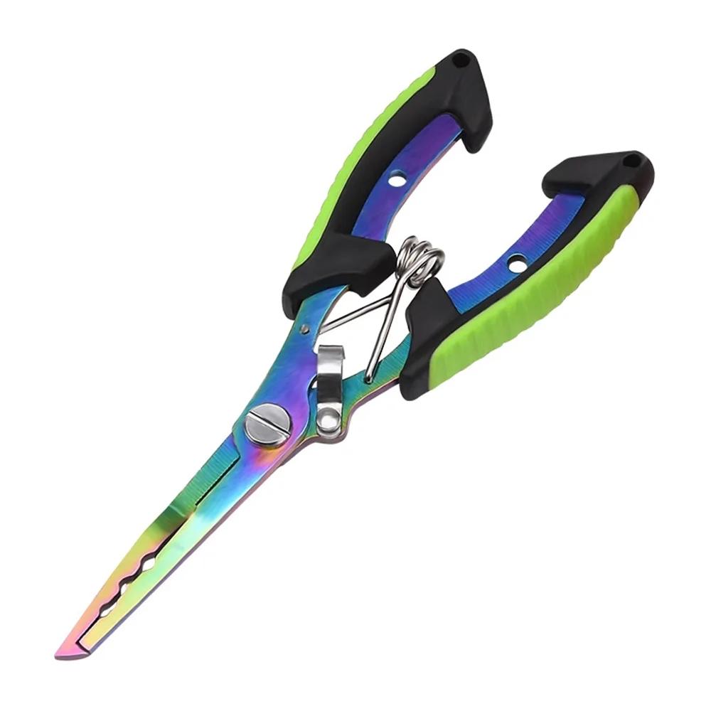 Pince multifonction pêche coupe ligne acier inoxydable et ouvre anneaux plomb portable