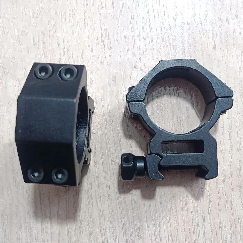 2 anneaux de montage pour lunette de pêche 25.4mm à 35mm - Compatible rail Picatinny