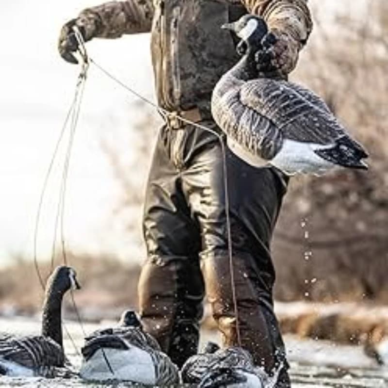 Ensemble leurres canards pour chasse au gibier d'eau - Lignes 3M Outdoors anti-embrouille avec ancres