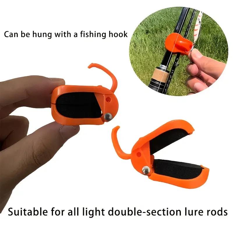 2pcs Quick-Attach Fishing Rod Clip - Tool-Free 1-Hand Holder for 2-Piece Freshwa