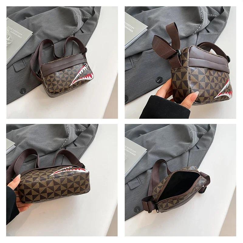 Sac bandoulière bouche requin créatif pêche porte-monnaie téléphone mode capacité