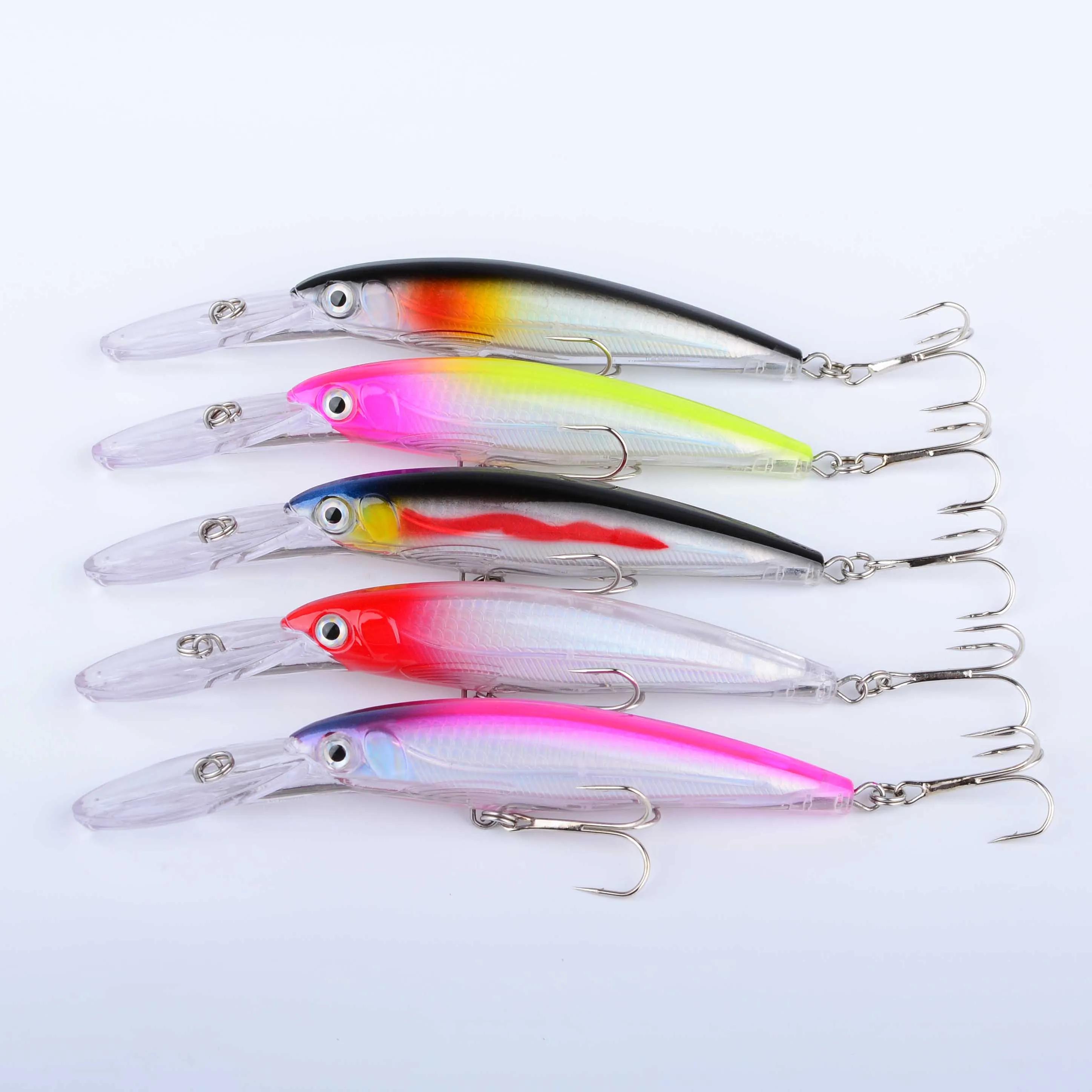 Leurre profond Hengjia 17cm 30g pour brochet et perche - Minnow plongeant benthique pêche carnassier