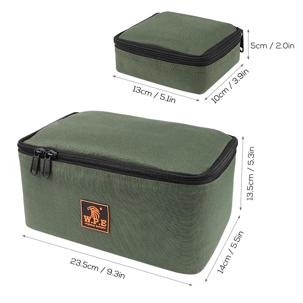 Sac organisateur pêche avec 4 poches pour rangement moulinets et leurres accessoires pêche pratique